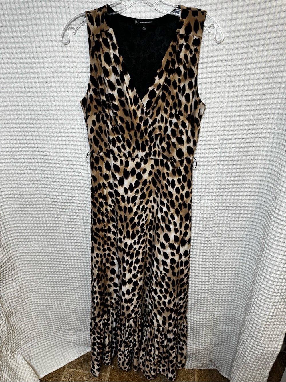 INC International Concepts Leopard Print Maxi Dress, Petite Medium